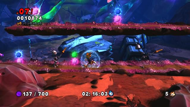 Bubsy: The Woolies Strike Back Gameplay Screenshot