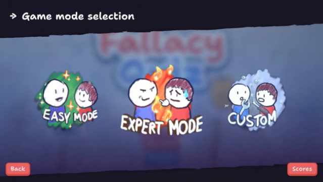 Fallacy Quiz Gameplay Screenshot