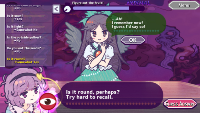 Help Me Remember, Satori-sama! Gameplay Screenshot