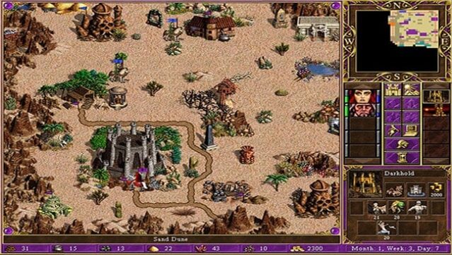 Heroes of Might and Magic Gameplay Screenshot