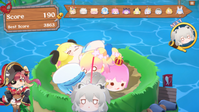 hololive Treasure Mountain Gameplay Screenshot
