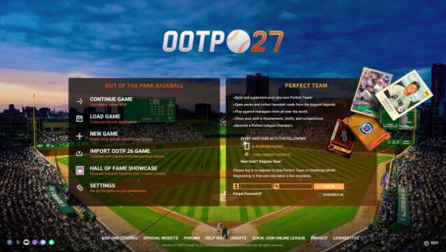 Out of the Park Baseball PC Screenshot