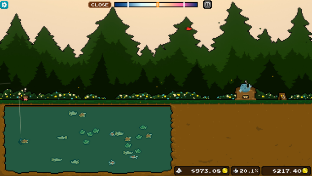 Pocket Idler: Fishing Pond Gameplay Screenshot