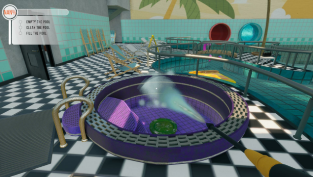 Pool Cleaning Simulator Gameplay Screenshot